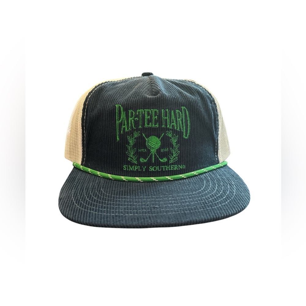 Par-Tee Hard Blue Golf Trucker Cap.